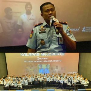 Lapas Mojokerto Melaksanakan Giat Acara Internalisasi Sambil Nobar Miracle In Cell No 7