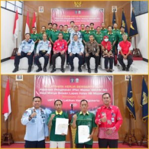 Selesai Pelatihan Kerja Para Warga Binaan Menerima Sertifikat Dari UPT BLK Mojokerto