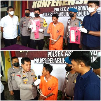 Mengaku Sudah 6 Kali, Satu Dari Dua Pelaku Curanmor Dibekuk Unit Reskrim Polsek Asemrowo Surabaya