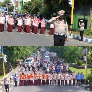 Peringati Hari Pahlawan, Pemotor Berhenti di Simpang Jalan dan Heningkan Cipta