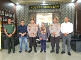 Perkuat sinergitas, Perhutani Kunker ke Polres Magetan Terkait Pengamanan Hutan Di Kabupaten Magetan