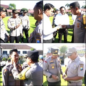 Tingkatkan Pelayanan Masyarakat, Wakapolres Jombang Cek Kelengkapan Anggota