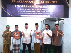 Peringati Hari Raya Idul Fitri 1444 H. Ratusan Warga Binaan Lapas Sidoarjo Gelar Sholat Ied Berjamaah