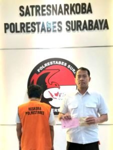 Seorang Petani Asal Pasuruan di Bekuk Satnarkoba Polrestabes Surabaya