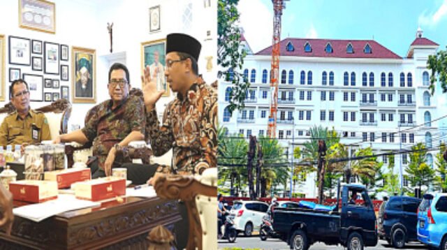 Bupati Sidoarjo Ahmad Mudhlor Ali, saat berdiskusi