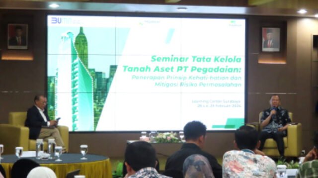 PT Pegadaian menggelar kegiatan seminar Tata Kelola Tanah Aset PT Pegadaian,