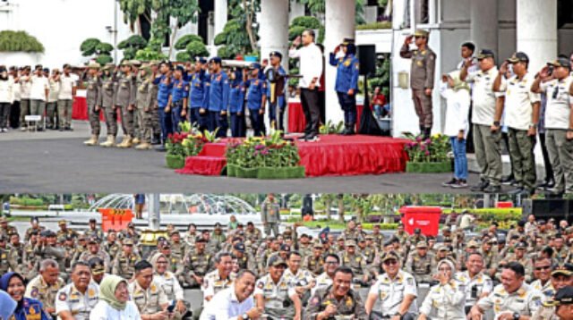 Peringatan HUT Satpol PP dan DPKP Kota Surabaya: