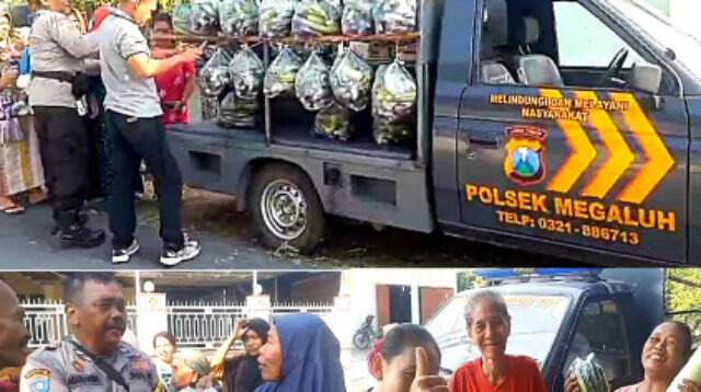 Polisi di Jombang Sulap Mobil Patroli Jadi Gerobak Sayur Untuk Bagi ke Warga