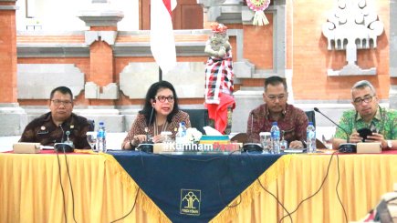 Komitmen Raih Predikat WBBM, Kemenkumham Bali Gelar Rapat Evaluasi