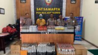 Polres Jombang Gagalkan pengiriman Ratusan botol Miras Antar Kota