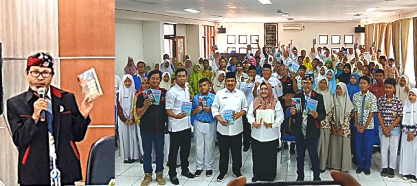 Wakil Bupati Gresik Luncurkan Buku Antologi Pelajar dan Santunan Anak Yatim Warnai HUT Media Panjinasional