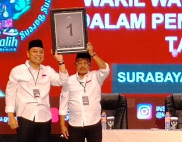 Erji Dapat Nomor 1, Masih Ngantor di Pemkot Surabaya