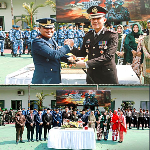 Polres Jombang Berikan Kejutan Nasi Tumpeng di Hari Ulang Tahun ke-79 TNI
