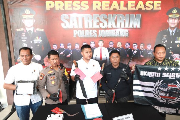 Viral di Media Sosial dan Meresahkan Masyarakat, Gangster Oknum Selatan Kota Diringkus Polisi Jombang