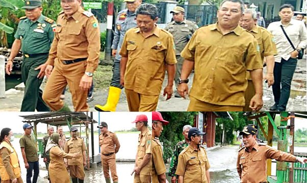 Plt. Bupati Sidoarjo Sidak Lokasi Banjir di Prambon dan Tarik, Pastikan Penanganan Berjalan Optimal