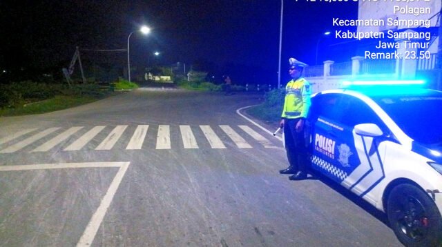 Satlantas Polres Sampang Gencarkan Patroli Malam Minggu, Antisipasi Balap Liar dan Knalpot Brong