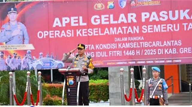 Apel Gelar Pasukan Operasi Keselamatan Semeru 2025, Polres Gresik Tindak Tegas Beberapa Poin Pelanggaran