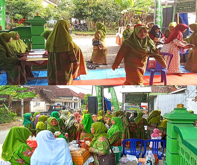 PEMDES GOLAN BERSAMA NU MENGGELAR PENGAJIAN RUTIN MUSLIMATAN