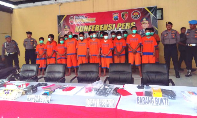 Satreskrim Polresta Sidoarjo Ungkap 13 Kasus Curanmor dalam Dua Bulan, 19 Tersangka Diamankan