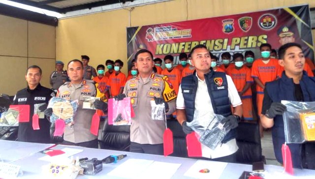 Satreskrim Polresta Sidoarjo Ungkap 13 Kasus Curanmor dalam Dua Bulan, 19 Tersangka Diamankan