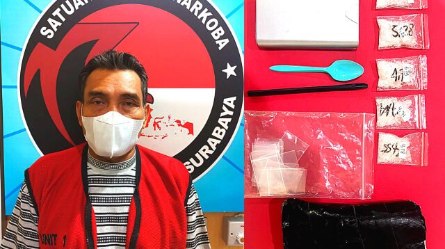 Satreskoba Polrestabes Surabaya Kembali Berhasil Membekuk Pengedar Narkoba Warga Kebalen Kulon Surabaya