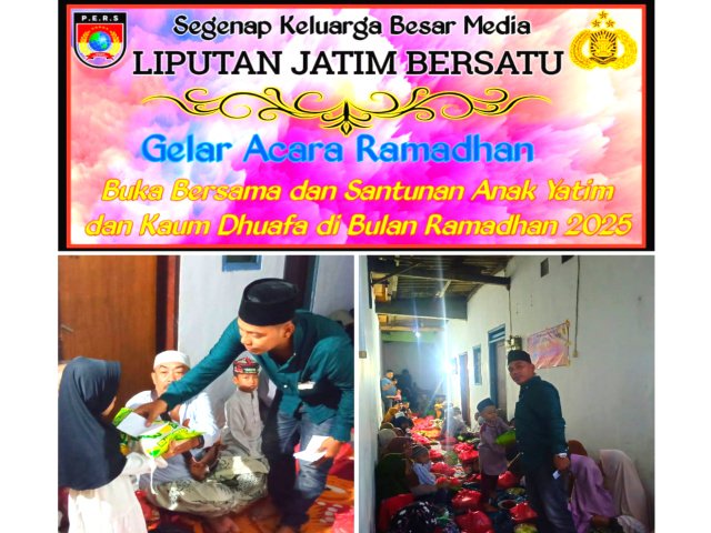 Media Liputanjatimbersatu.com Bagikan Takjil dan Santunan Anak Yatim di Surabaya