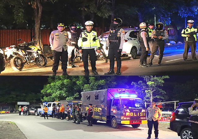 Antisipasi Gangguan Kamtibmas, Polres Pelabuhan Tanjung Perak Gelar Patroli Gabungan Skala Besar