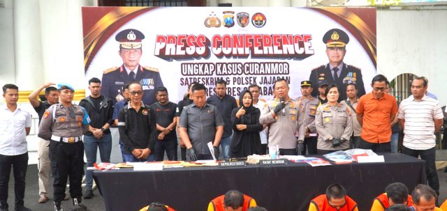 Polrestabes Surabaya Ungkap 54 Kasus Curanmor dalam Dua Bulan, 41 Pelaku dan 6 Penadah Diamankan