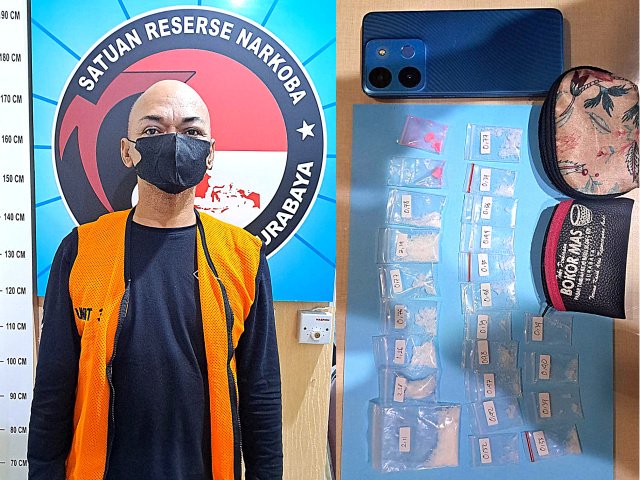 Residivis Kasus Narkoba Kembali Ditangkap di Surabaya, Polisi Sita Sabu dan Pil Ekstasi