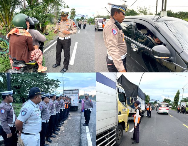 Satlantas Polres Sampang Gelar Operasi Gabungan Tertib Lalu Lintas dan Pajak Kendaraan
