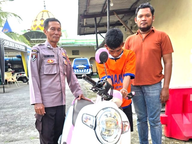 Pelaku Curanmor di Kedinding Lor Surabaya Ditangkap, Sempat Dihajar Massa