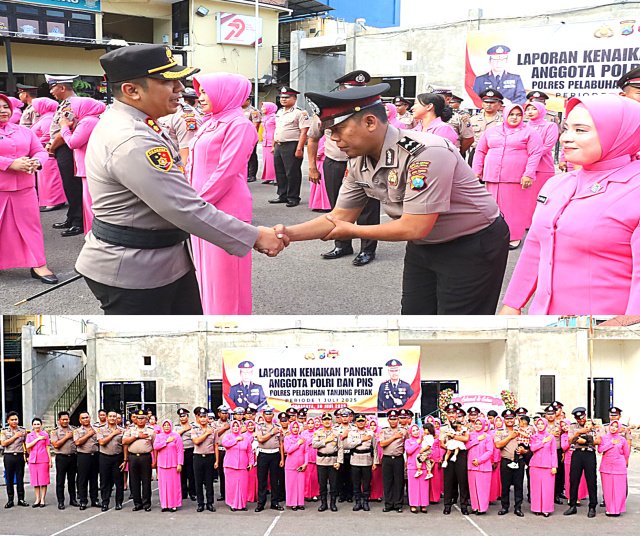 47 Personel Polres Tanjung Perak Naik Pangkat, Kapolres: Ini Penghargaan atas Dedikasi dan Loyalitas