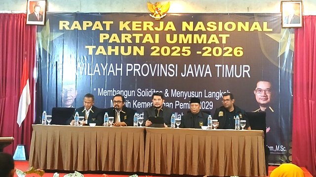 Partai Ummat Mantapkan Langkah Politik Menuju Pemilu 2029 Lewat Rakernas Jawa Timur