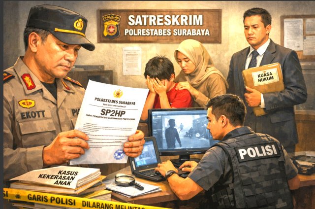 Polrestabes Surabaya Selidiki Dugaan Kekerasan terhadap Anak, SP2HP Dikirim ke Pelapor