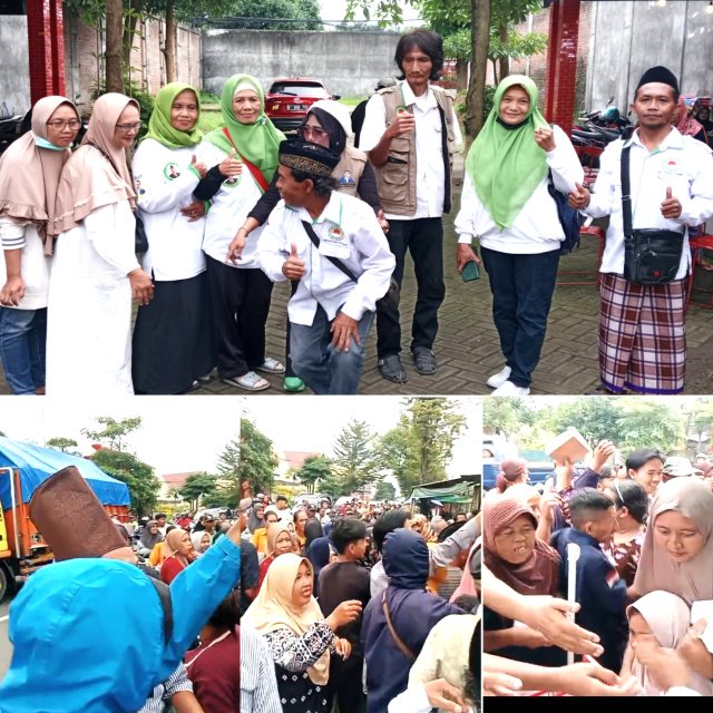 Pedagang Pasar Gudo Jombang Sepi Pembeli, APPSI Turun ke Jalan Bagikan Takjil untuk Warga