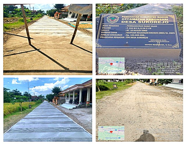 Pemdes Sukorejo Tuntaskan Rabat Jalan, Permudah Akses Warga dan Pertanian di Dusun Soko