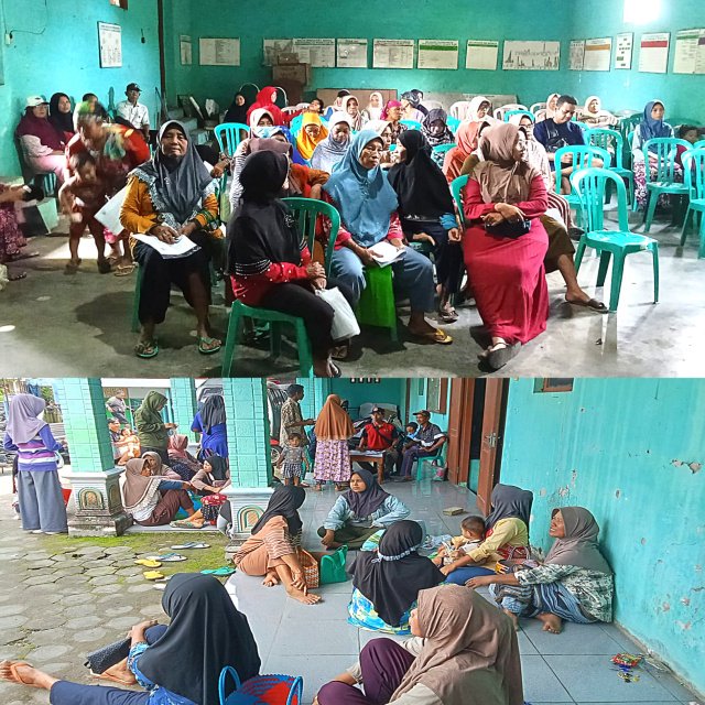 Ratusan Warga Desa Kebonagung Madiun Terima Bansos Beras dan Minyak Goreng
