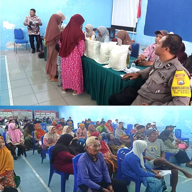 Pemdes Nglanduk Salurkan Bantuan Pangan ke 630 KPM, Pastikan Tepat Sasaran Berbasis DTKS