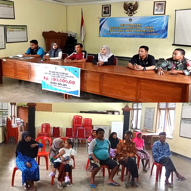 Pemdes Golan salurkan BLT-DD ke masyarakat yang berhak