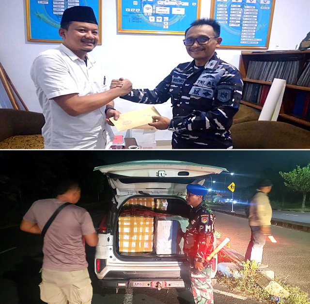 Tim SFQR Lanal Batuporon Amankan 311 Ball Rokok Diduga Ilegal, Diserahkan ke Bea Cukai
