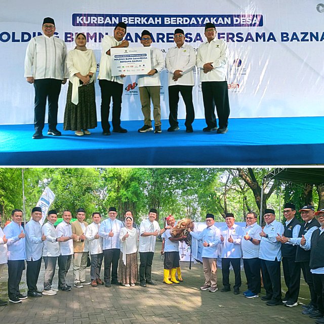 Danareksa-BAZNAS Salurkan Hewan Kurban ke Ribuan Warga, SIER Ikut Perkuat Program Pemberdayaan Desa