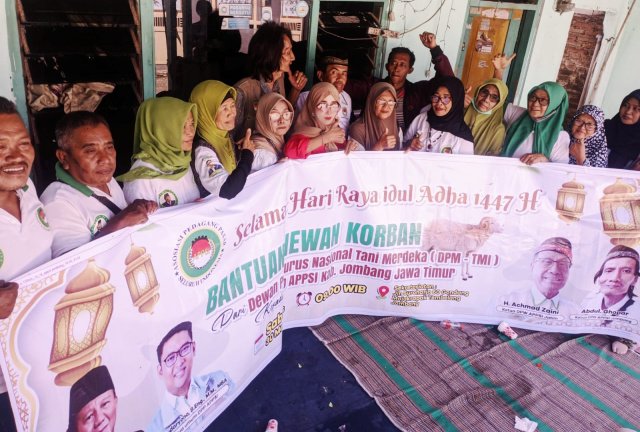 Iduladha 1447 H, DPD APPSI Jombang Sembelih 6 Ekor Kambing Kurban, Perkuat Semangat Berbagi dan Solidaritas