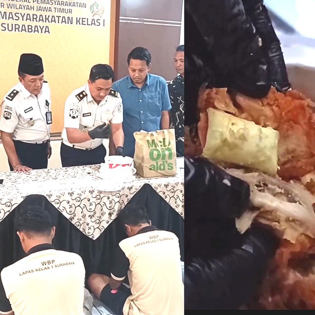 Ayam Goreng Diduga Jadi Kamuflase, Lapas Kelas I Surabaya Gagalkan Dugaan Penyelundupan Narkotika 17,11 Gram