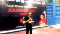 Armuji Cup 2026 Resmi Dibuka, 305 Peserta Ikuti Turnamen Tenis Meja di Surabaya