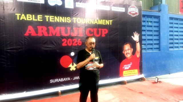 Armuji Cup 2026 Resmi Dibuka, 305 Peserta Ikuti Turnamen Tenis Meja di Surabaya